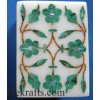 Malachite stones inlaid marble box-RE2317