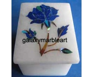 Rose flower inlaid simple box-RE2318