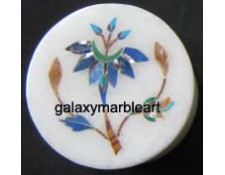 fine quality marble inlay jewelery box-RO227