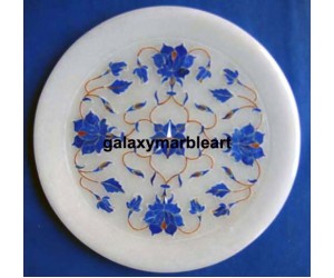 Elegant  stones inlay work plate Pl-601