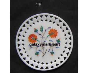 Marble inlay plate  for wall decoration with  filgree work Pl-612