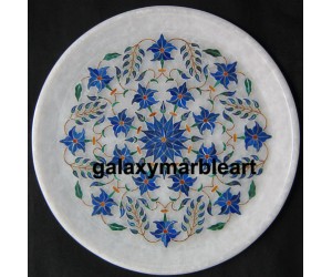 Pietra dura stones  inlaid marble plate Pl-807