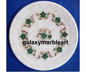 Simple design marble inlay plate Pl-809