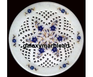 Marble inlay plate with filgree work Pl-815