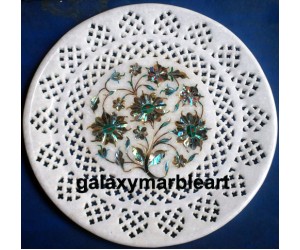 Paua shell stone plate Pl-821