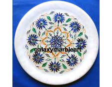 Handmade from Natural marble and semi-precious stones plate Pl-828