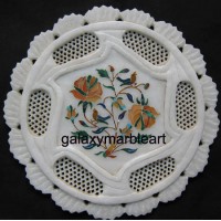 Simple floral design with fine filgree work plate pl-710