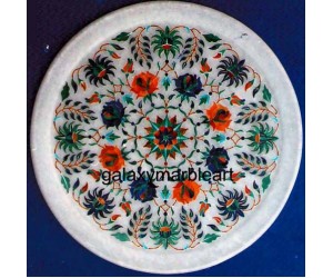 Marble inlay plate with good design Pl-952