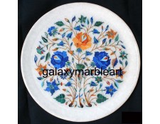 Magnificent design marble inlay plate Pl-906