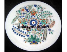 An incredible design marble inlay plate Pl-1350