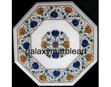 Taj mahal marble inlay work table top  WP-1703