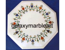 Taj Mahal Pachikari inlay work table top 12" WP-12198