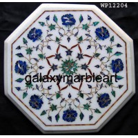 Agra marble inlay work table top 12" WP-12204