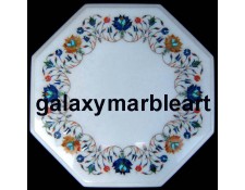 Gorgeous Agra marble inlay handicraft table top WP-1404